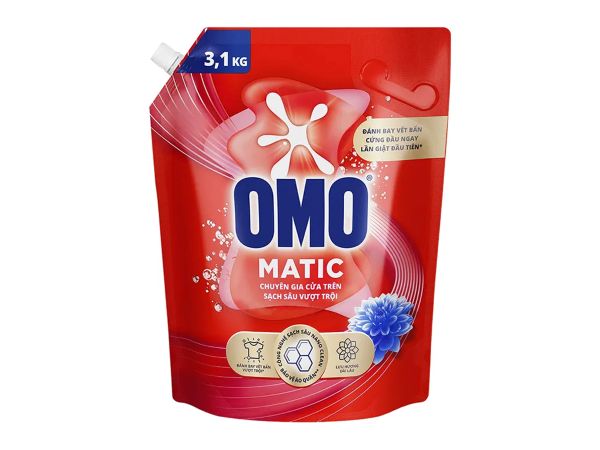 Nước giặt Omo bền đẹp dùng cho máy cửa trước
