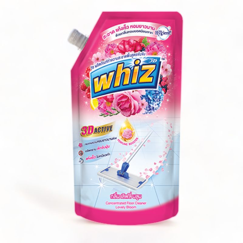 Nước lau sàn Whiz cho nền nhà sạch nhanh và thơm lâu