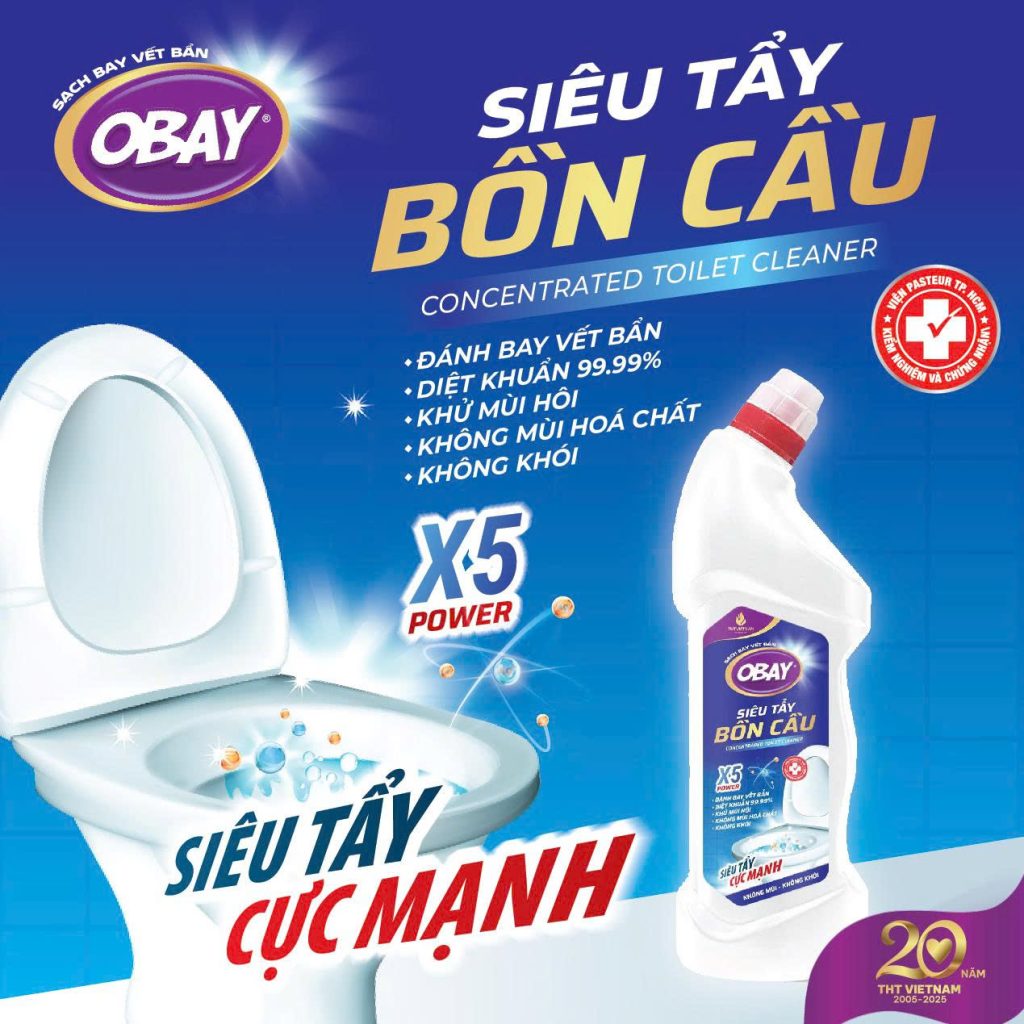 Obay Rocks RA MẮT SẢN PHẨM MỚI: SIÊU TẨY BỒN CẦU OBAY - THT Việt Nam Holdings