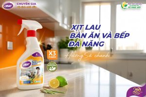 Ra mắt sản phẩm mới: Xịt lau bàn ăn và bếp đa năng Obay
