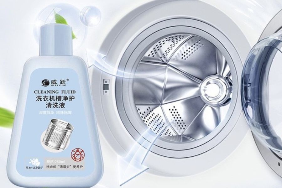 Mẹo sử dụng nước vệ sinh máy giặt hiệu quả nhất