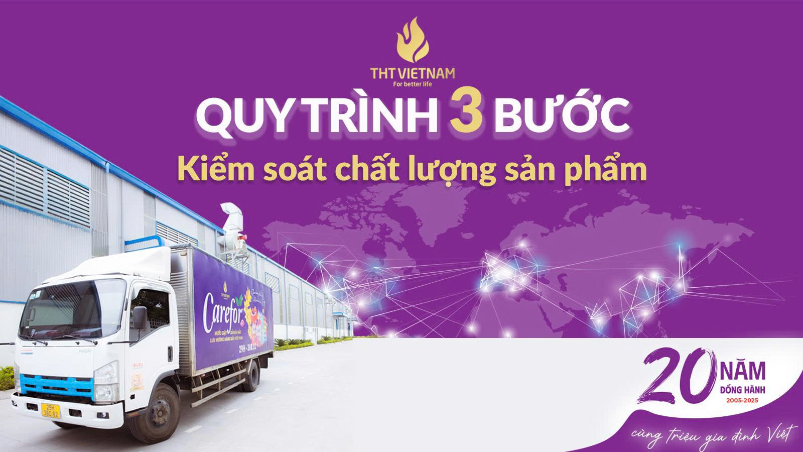 Quy trình 3 bước kiểm soát chất lượng sản phẩm của THT Việt Nam