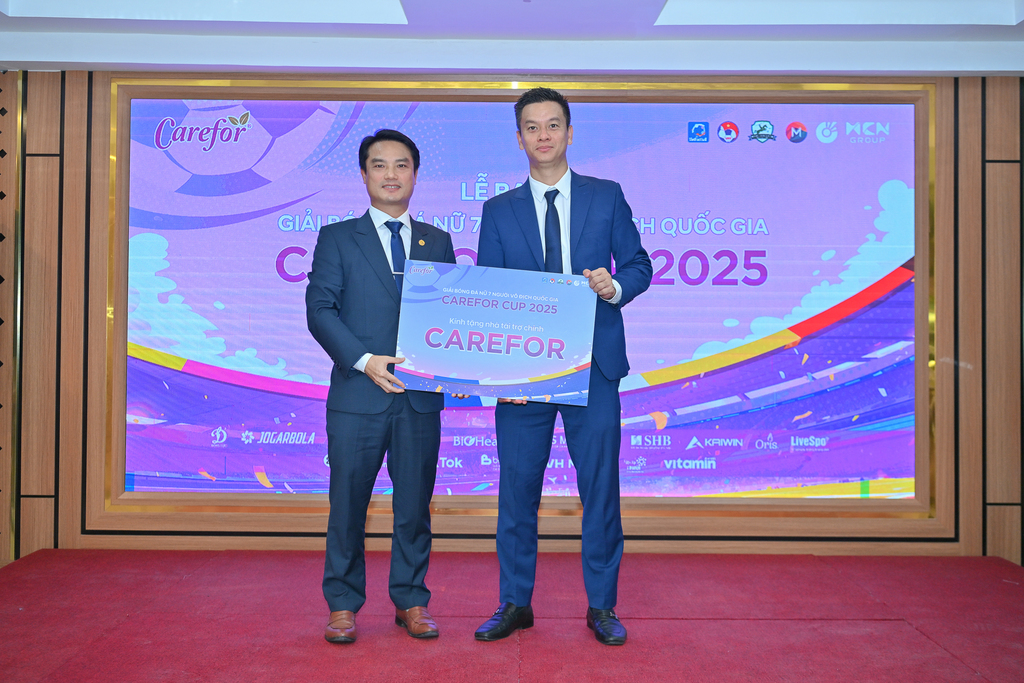 Carefor đồng hành cùng VietFootball tại Giải bóng đá nữ 7 người vô địch quốc gia