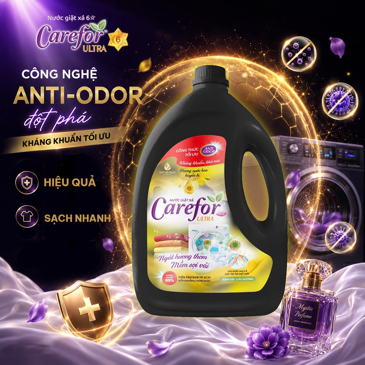CAREFOR ULTRA BLACK MYSTERY - SỰ KẾT HỢP GIỮA HIỆU QUẢ LÀM SẠCH VÀ HƯƠNG NƯỚC HOA HUYỀN BÍ