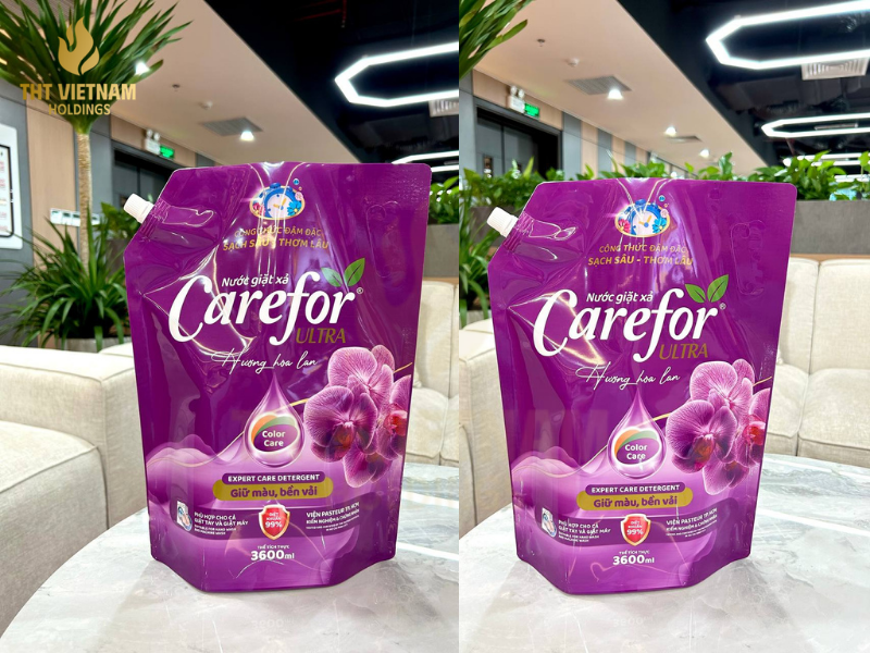 Review Carefor Ultra hương hoa lan – Có thực sự giúp quần áo bền màu như mới?