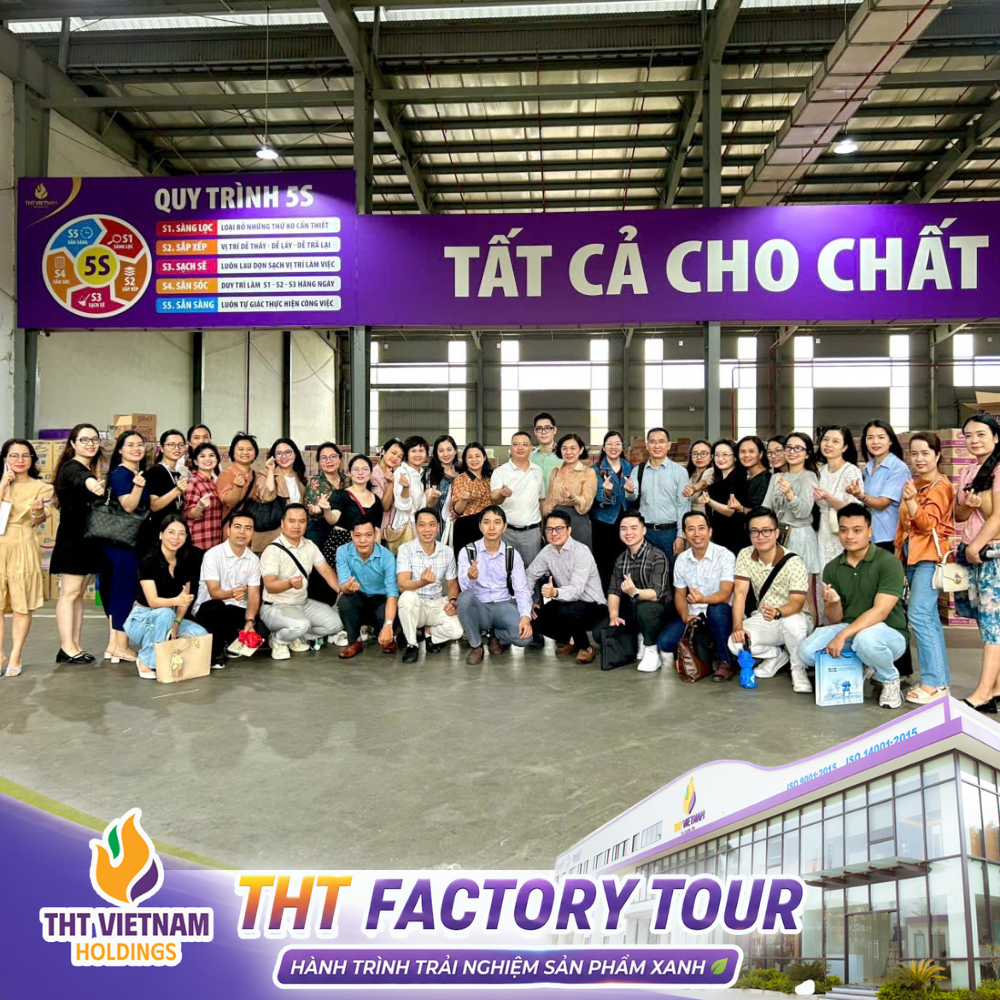 THT Factory Tour: THT Việt Nam Holdings đón đoàn chuyên gia quản trị tham quan Nhà máy sản xuất