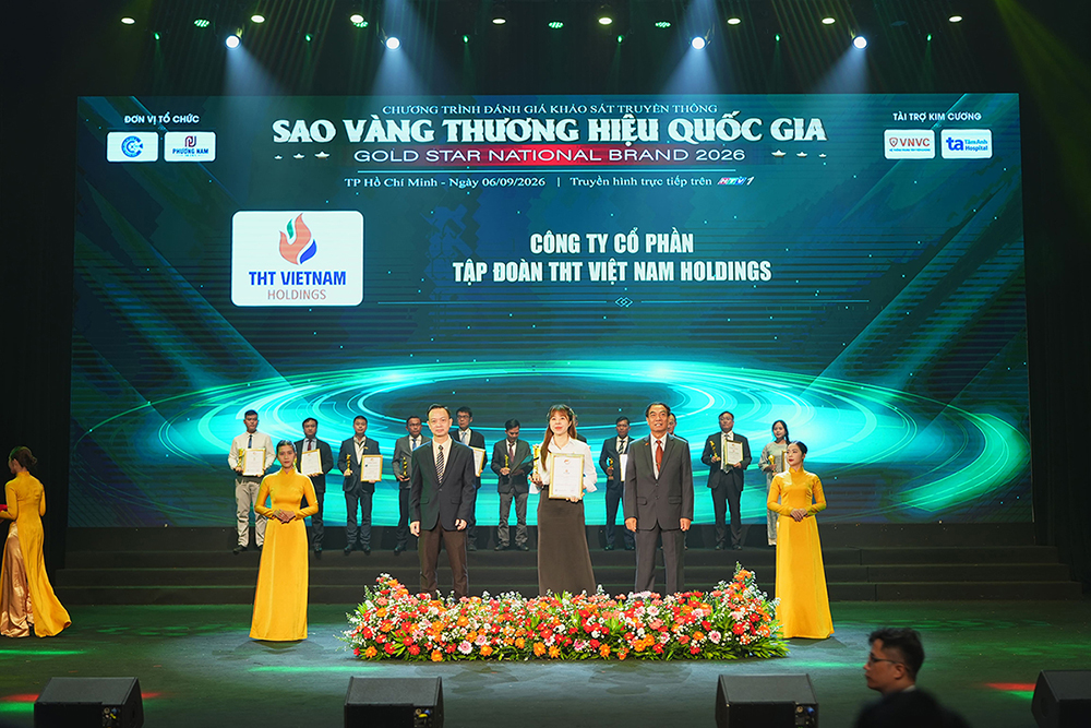 THT Việt Nam Holdings đạt Top 10 Thương hiệu Mạnh Quốc gia 2026: Khẳng định uy tín của thương hiệu Việt