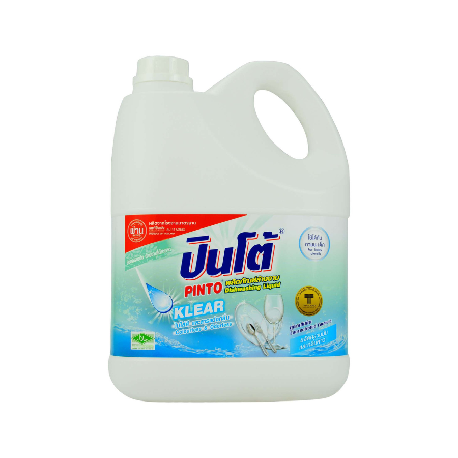 Nước rửa chén PINTO KLEAR (Không màu & Không mùi) 3.8L